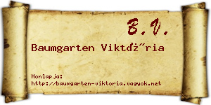 Baumgarten Viktória névjegykártya