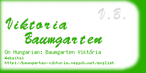 viktoria baumgarten business card